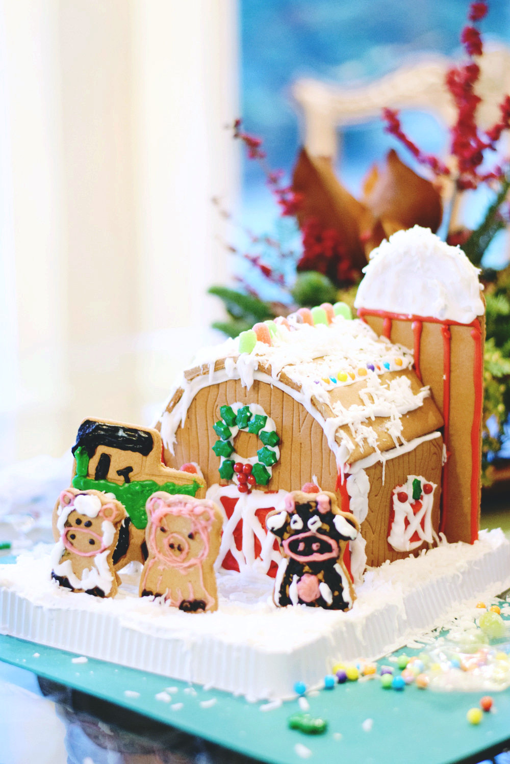 a merry little gingerbread barn!!