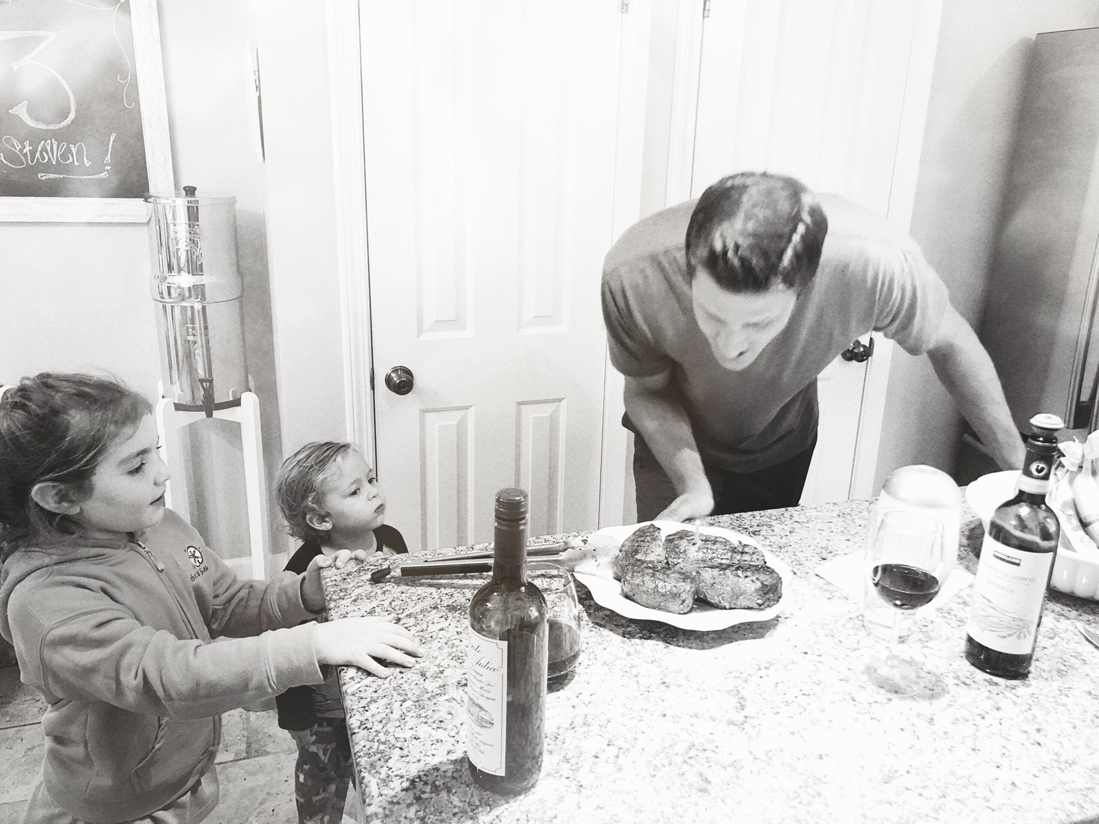 meat candles & ed sheeran with chianti… happy birthday, last week, SRB!