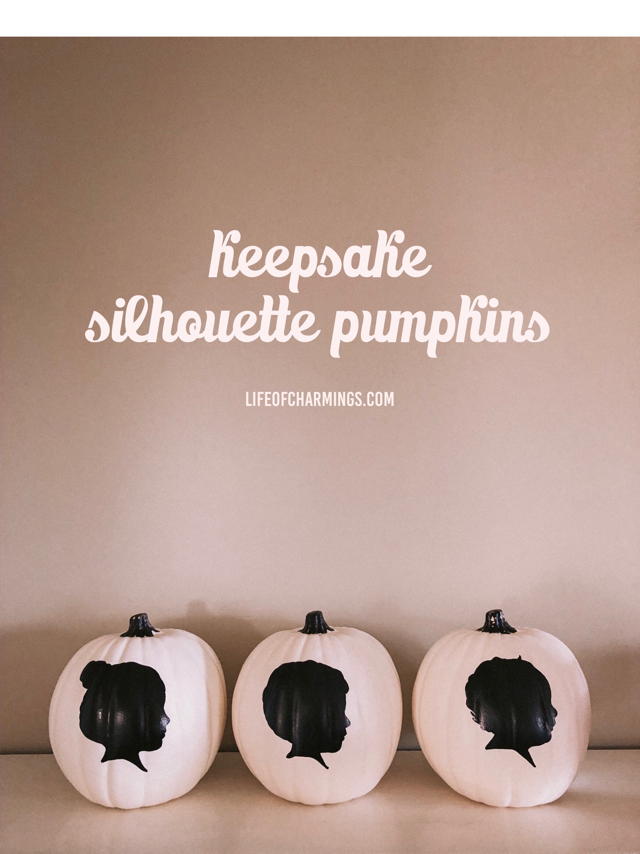 pumpkin painting: DIY keepsake silhouette pumpkins!